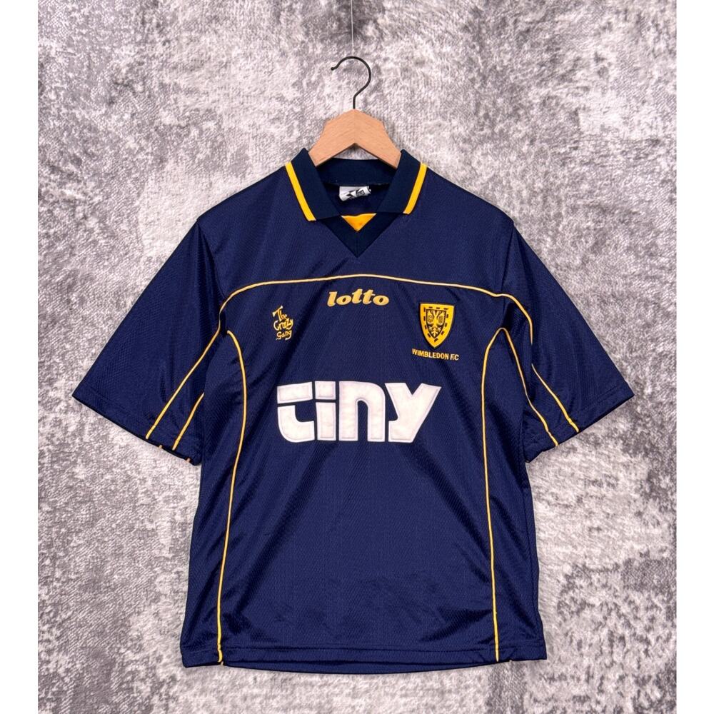 Vintage Lotto Jersey Small Mens Wimbledon Football Club FC Collared